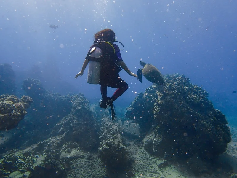 Alexis underwater scuba diving